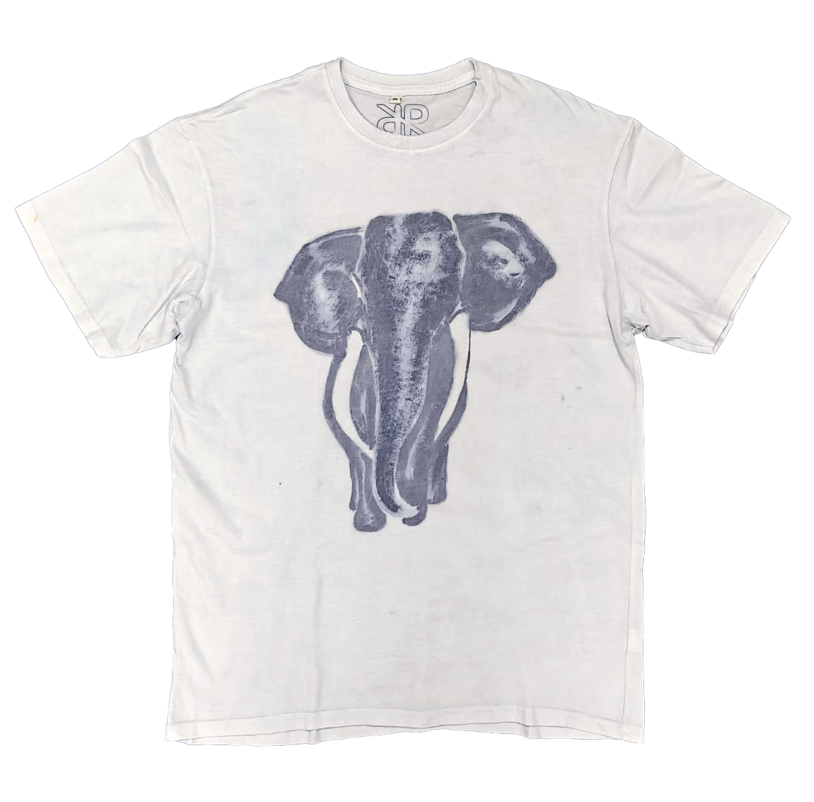 elephant indigo hand painted tshirt