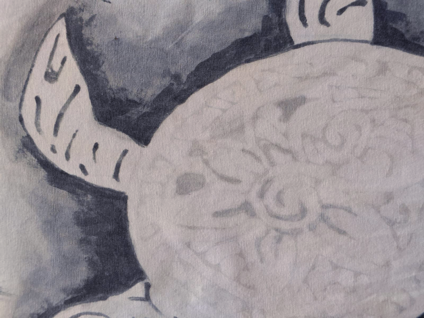 turtle indigo hand painted tshirt