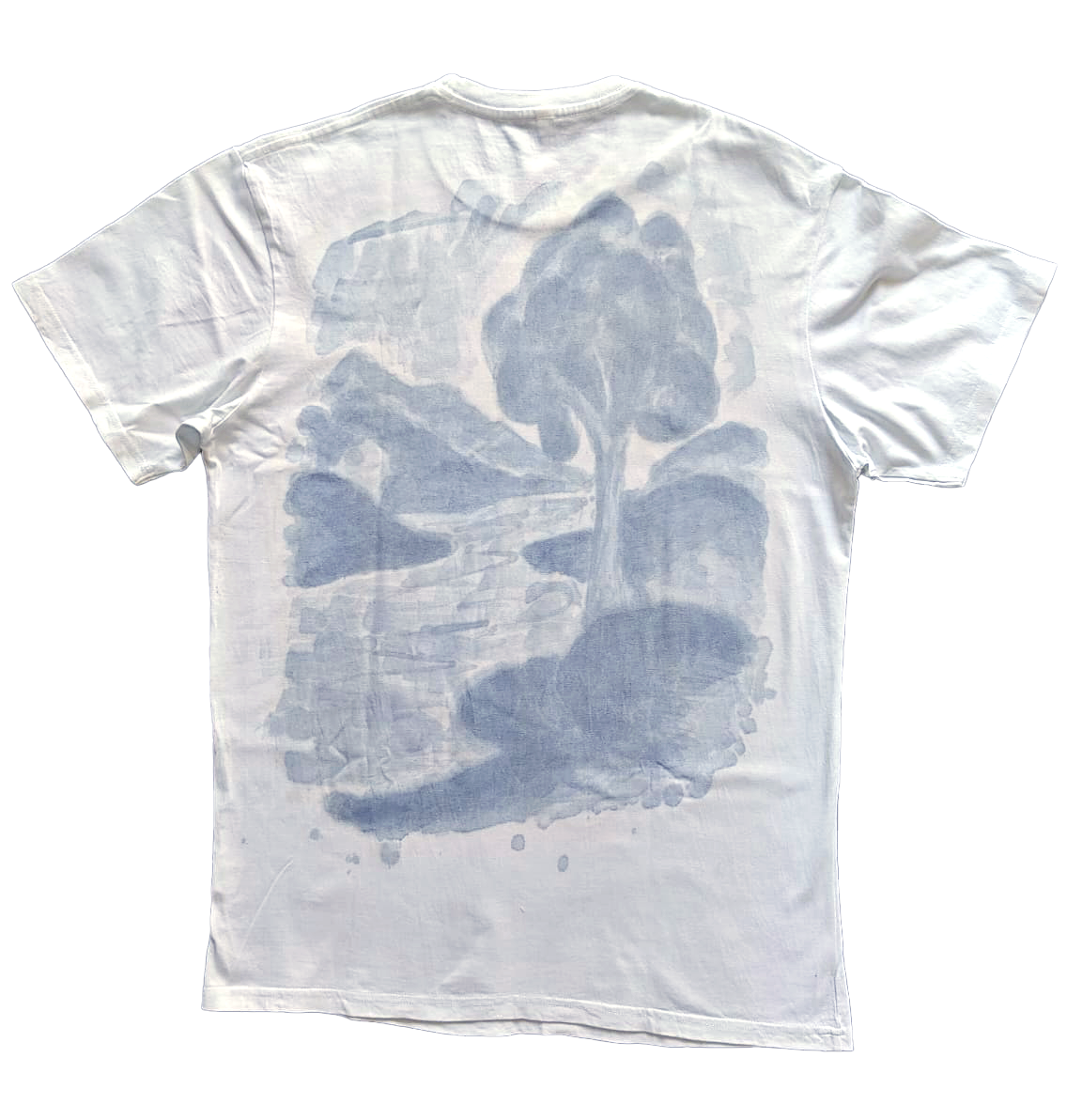 Hand painted crew neck tshirt