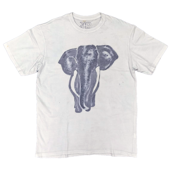 elephant indigo hand painted tshirt