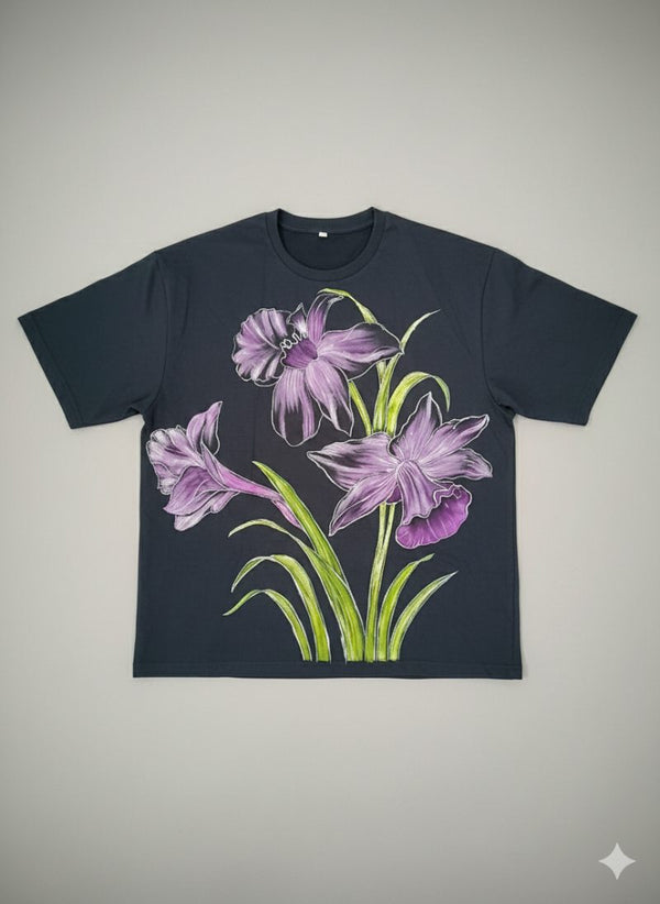 Anjalee's Verdant Canvas, Midnight Dreams — terry  (NAVY · L)