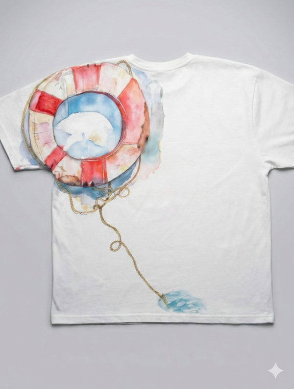 Abyssal Dreams in Cotton — terry  (WHITE · L)