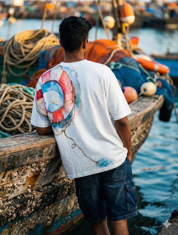 Abyssal Dreams in Cotton — terry  (WHITE · L)