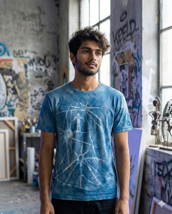 Deepa's Cosmic Code on Cotton Cloud — supima (WHITE · M)