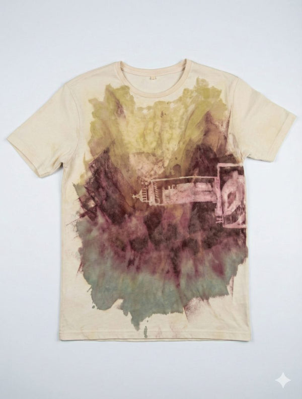 Cerulean Flow, Golden Whisper — supima (WHITE · M)