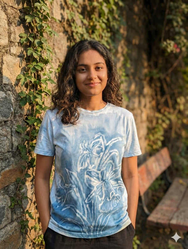 Indigo Garden's Whisper on Supima — supima (WHITE · L)