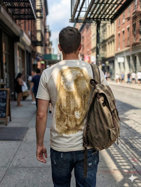 Daylight's Embrace, Woven Geometry — supima (WHITE · M)