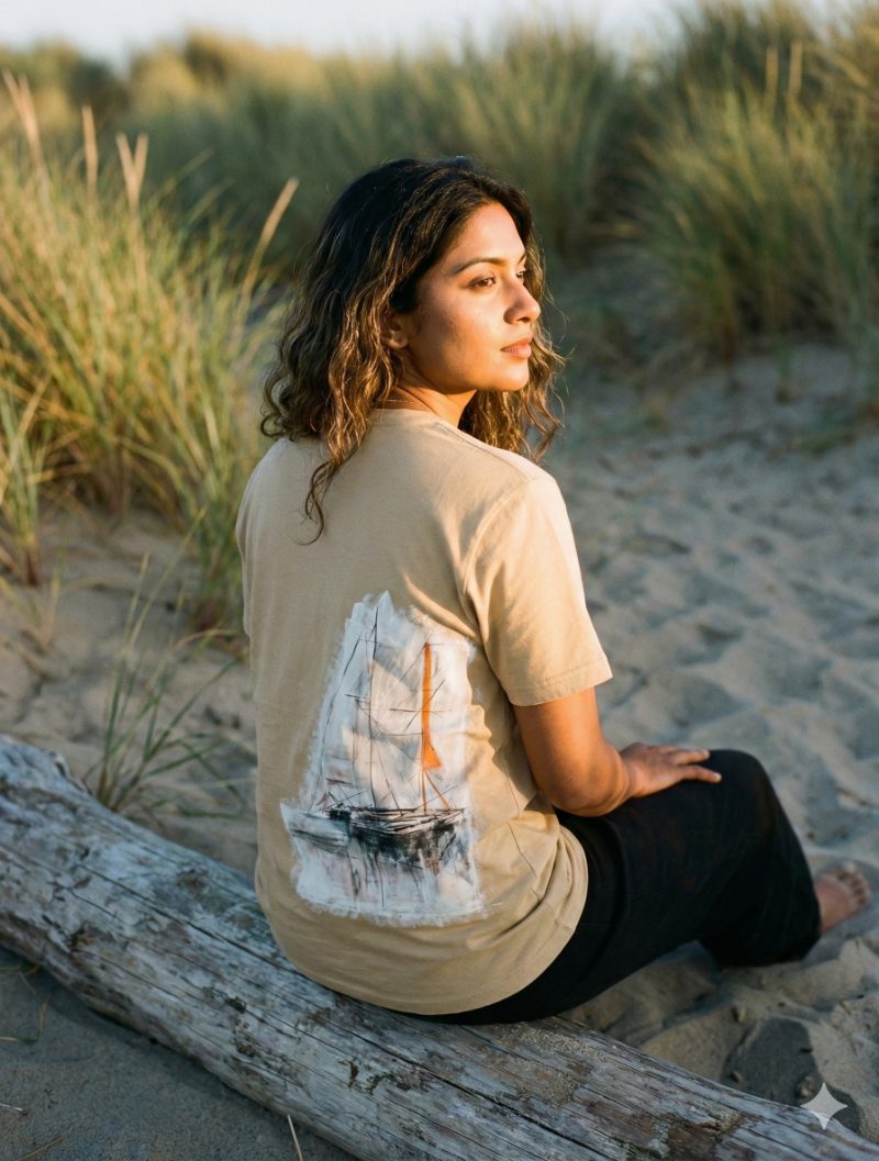 tshirt crew neck (BEIGE) — PH-tsh-BE-65NS