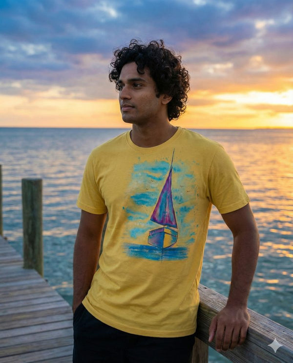 Drifting Sands, Artistic Spirit — tshirt crew neck (BEIGE · L)