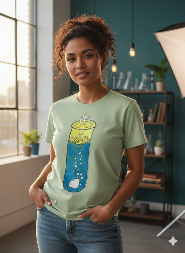 Jade Algorithms: Deepa's Cosmic Breath — tshirt crew neck (JADE · M)