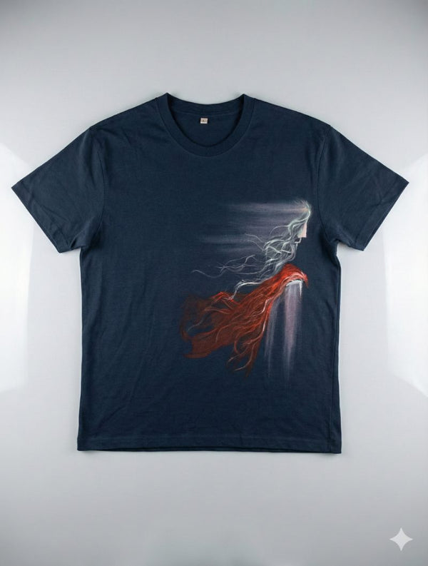 Echoes of a Shared Universe — tshirt crew neck (NAVY · L)