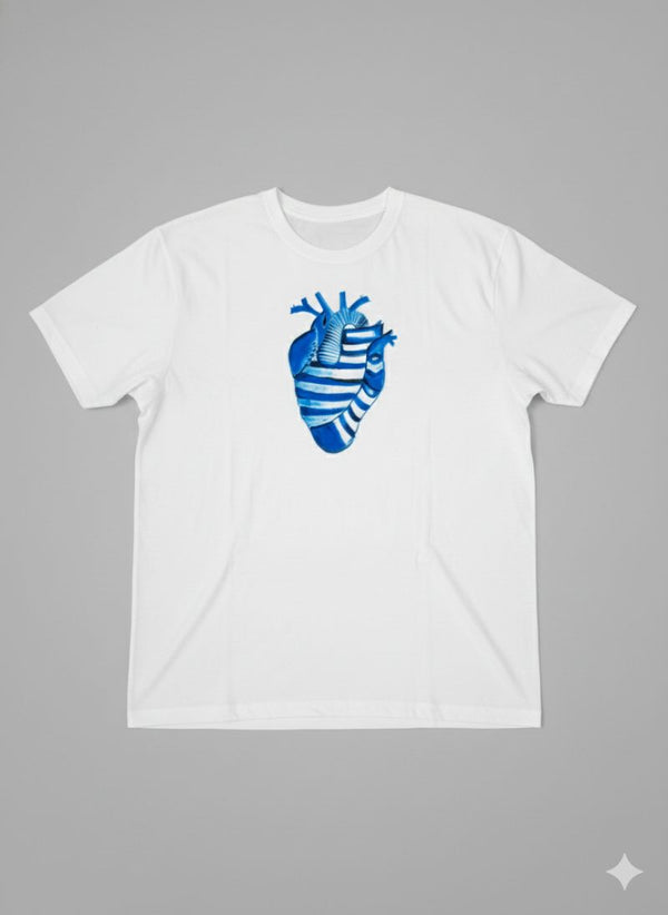 Quantum Entanglements, Artistic Threads — tshirt crew neck (WHITE · M)