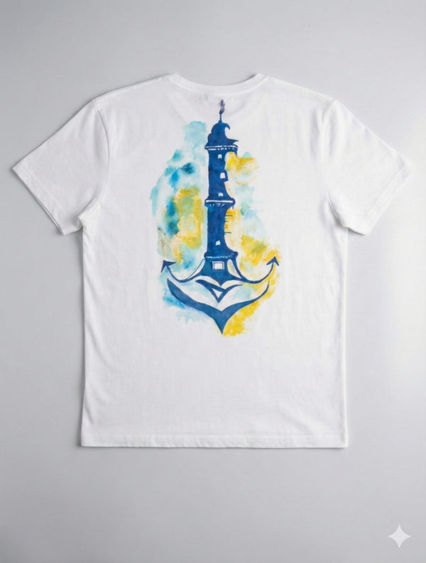 tshirt crew neck | nautical  (WHITE · XL)