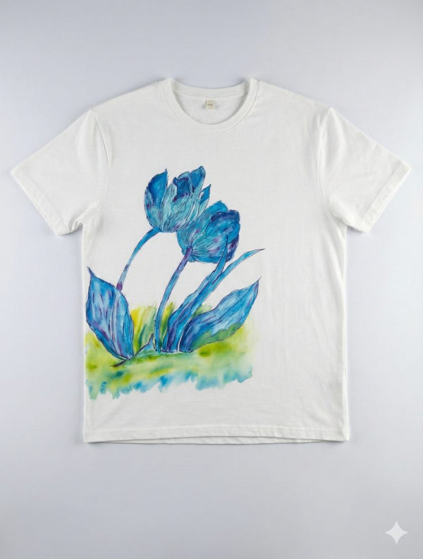 Verdant Whispers of the Jungle — tshirt crew neck (WHITE · L)