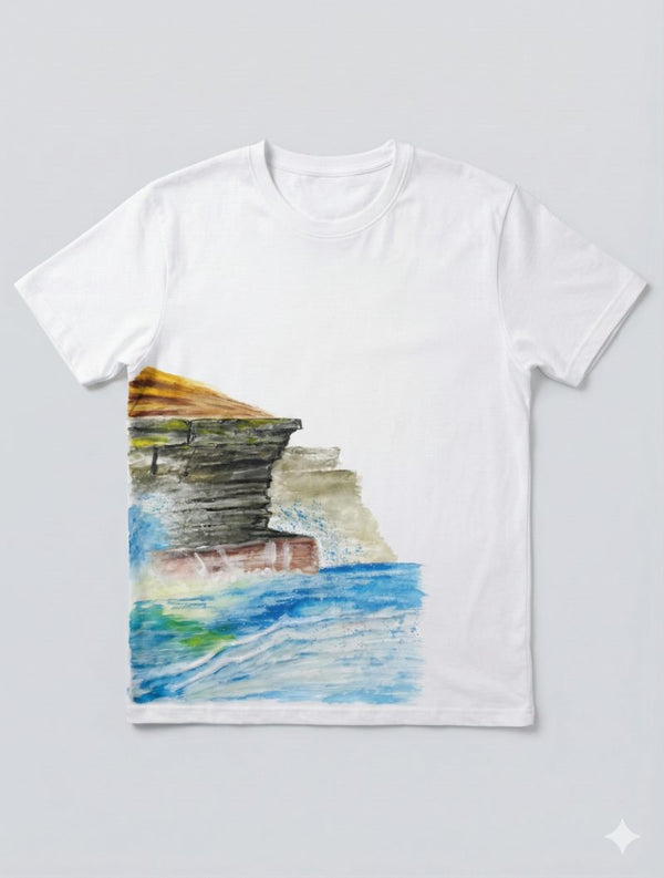 Horizon's Gentle Cotton Canvas — tshirt crew neck (WHITE · M)