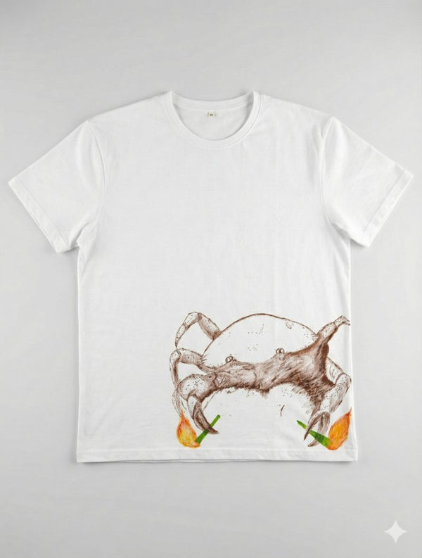 Untamed Spirit, Cotton's Gentle Embrace — tshirt crew neck (WHITE · XL)