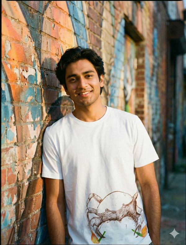 Untamed Spirit, Cotton's Gentle Embrace — tshirt crew neck (WHITE · XL)